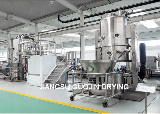 Veld 99% granulerende machine met 45 kW ventilatorvermogen en 750 kg maximale capaciteit