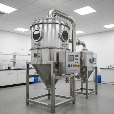 Roestvrij staal316L Sproeideigmachine met inlaattemperatuur 140-350 en automatische bediening voor de chemische industrie