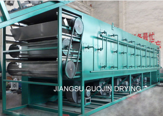 375kg/h stoom het Verwarmen Transportband Mesh Belt Dryer For Fruit