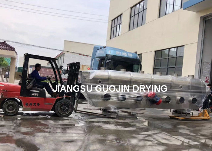 Roestvrij staal zoutdroger beddroger voor meerdere materialen YZS75-6 trillende motor 5.5x2kw vermogen