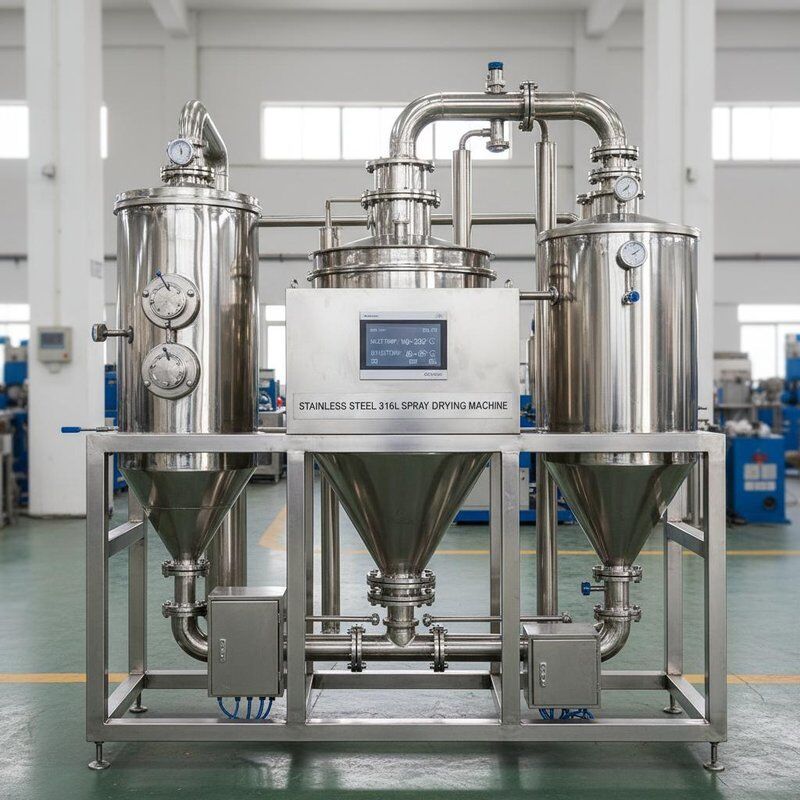Roestvrij staal316L Sproeideigmachine met inlaattemperatuur 140-350 Automatische besturing en uitlaattemperatuur 80-90 graden voor industrieel gebruik
