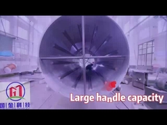 Mechanisch ontwerp Houtsplinten roterende droger 3 t/h